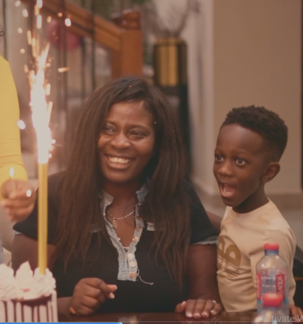 Ms. Daale during her birthday documentary in Ghana
